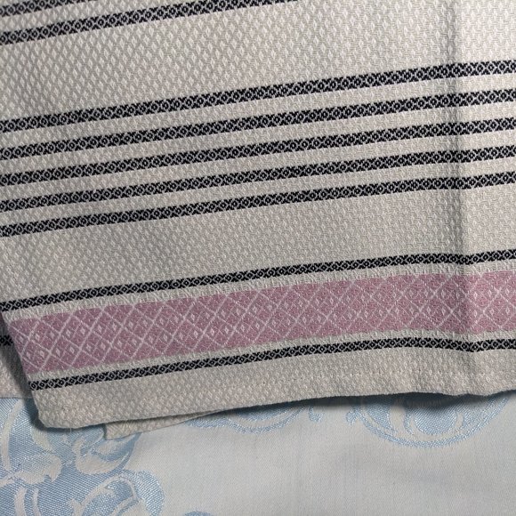 Luxurious Thick European Tea/Guest Towels Cotton Portugal Set 2 Pink/Charcoal - Picture 2 of 6